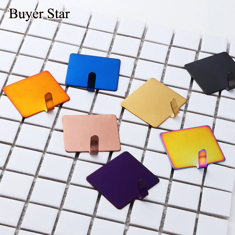 

6Pc/Lot Durable stainless steel Wall hook metal storage hook kitchen /bedroom /bathroom rack clothes Robe Hanging Hooks Hats Bag