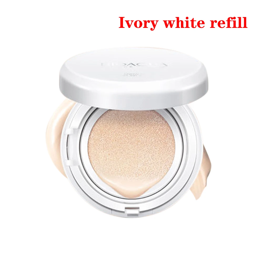 Ivory white refill BIOAQUA Sunscreen Air Cushion BB CC Cream Concealer Moisturizing Foundation Whitening Makeup For Face Beauty Makeup With Refill - Цвет: Ivory white refill