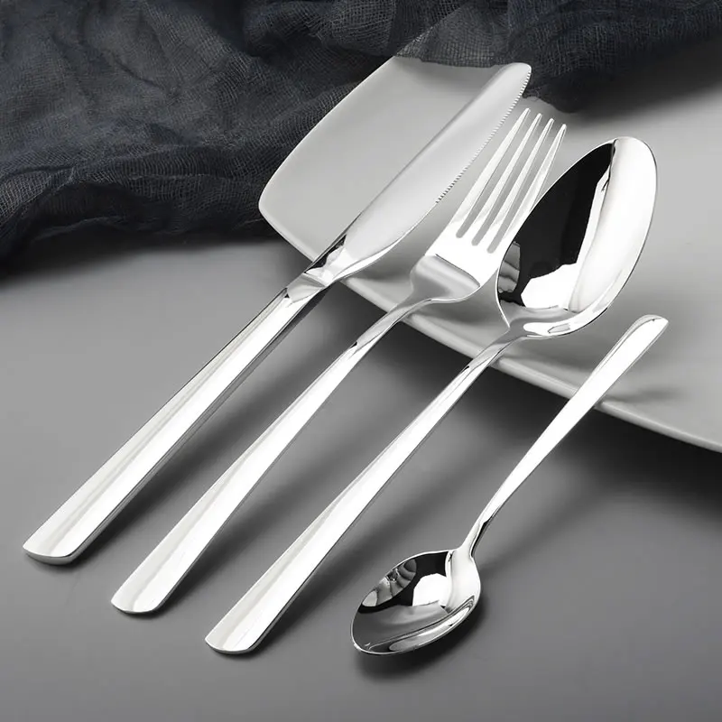 Набор столовых приборов из нержавеющей стали с посеребренным покрытием столовые