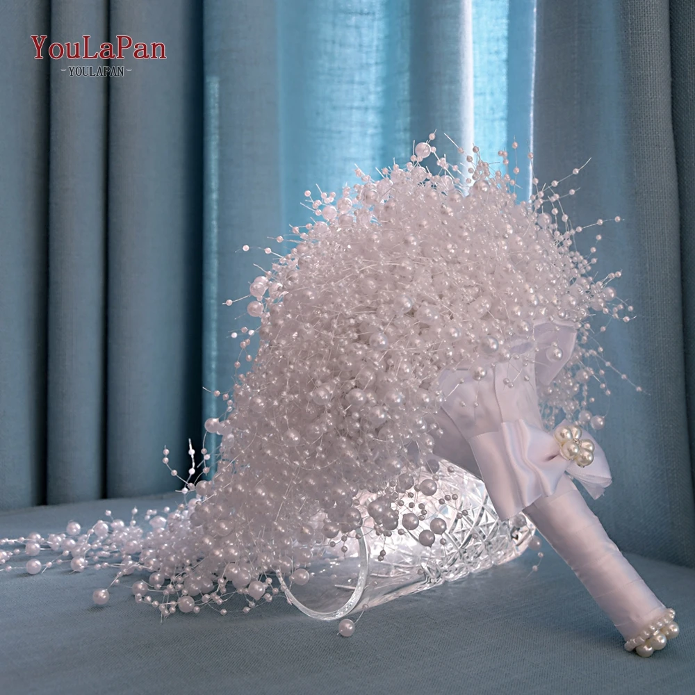 TOPQUEEN F24 букет для свадьбы жемчуг искусственный цветок свадебный роскошный набор