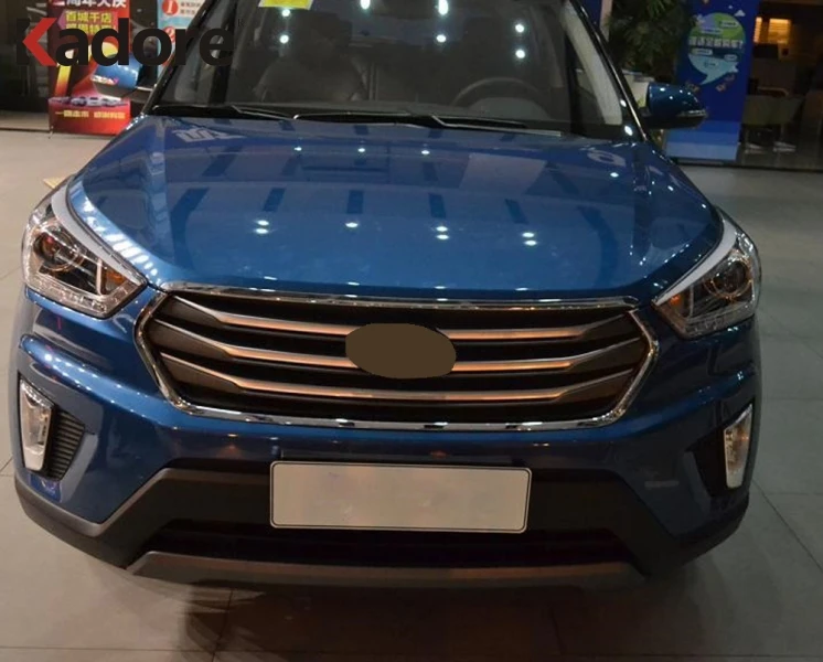Для Hyundai Cantus Creta ix25 2014 2017 хромированная отделка авто передний бампер решетка