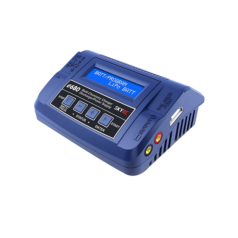 

SKYRC E680 8A 80w AC 100V -240V/ DC 11V- 18V Balance Charger for 1-6s LiPo Li-ion LiFe NiCd NiMH battery for RC Drone Quadcopter