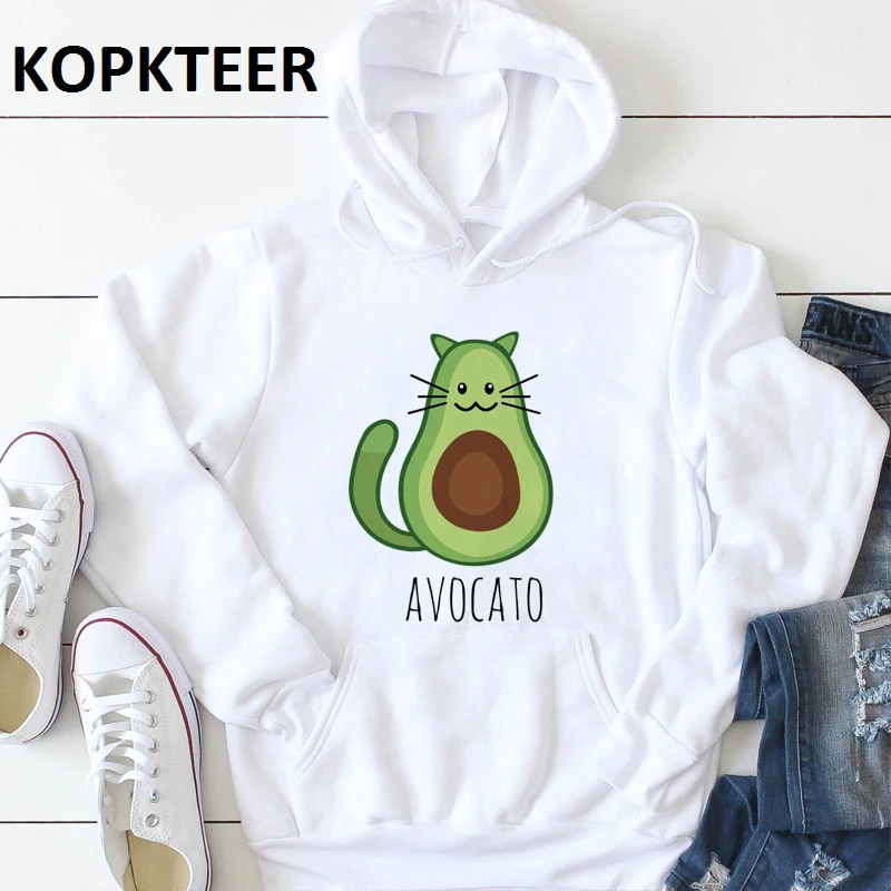 Женские зимние повседневные толстовки с капюшоном милые свободные пуловеры