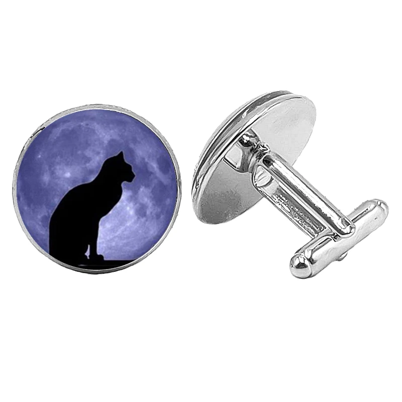 Горячее предложение! Распродажа! 2019 новые милые черные запонки с котами