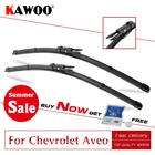 Стеклоочистители KAWOO для Chevrolet Aveo MK1 MK2 T300, модель с 2002 по 2018 год, щетки стеклоочистителя, резиновые, подходят для U HookPinch Tab Arms