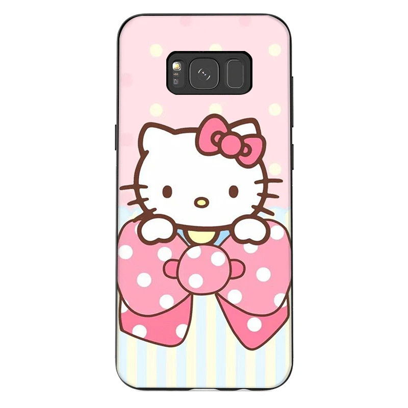 Чехол для телефона для samsung J6 A70 A60 A50 A40 A20 A30 A10 A7 A6 A5 A3 A8 A9 крышка рисунок «Hello Kitty» Прохладный - Цвет: B8