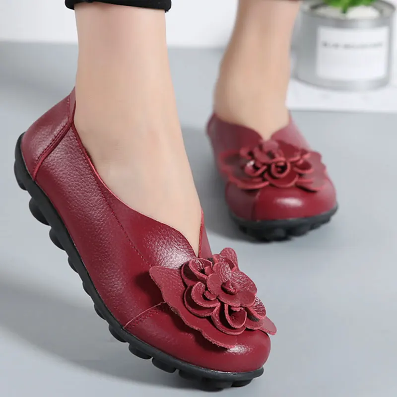 Туфли женские из натуральной кожи дизайнерские лоферы плоская подошва