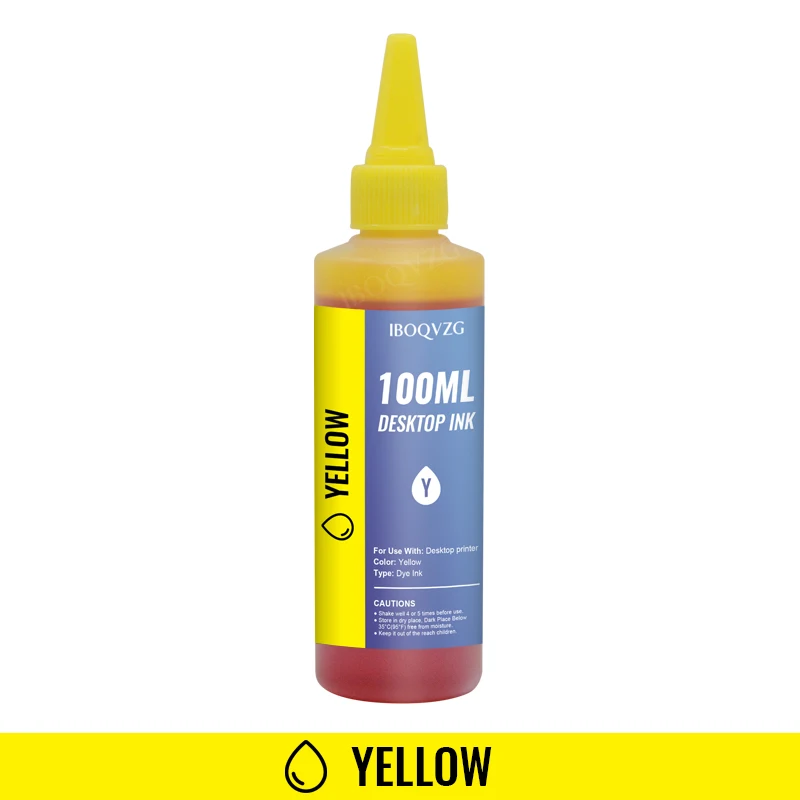 IBOQVZG Universal 100ml Refill Dye Ink Kit for Epson Canon HP Brother All Model Printer ink CISS Voor inkt Tank | Компьютеры и офис