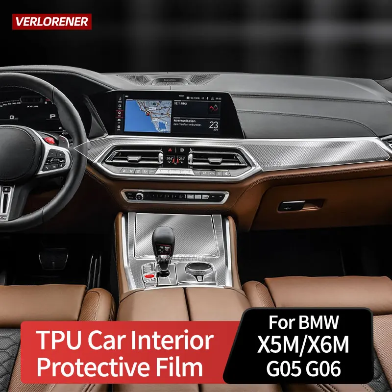 

Self Healing Car Interior Central Console Gear Dashboard TPU Paint Protective Film For BMW X5 M G05 X6 G06 2020 2021 Accessories
