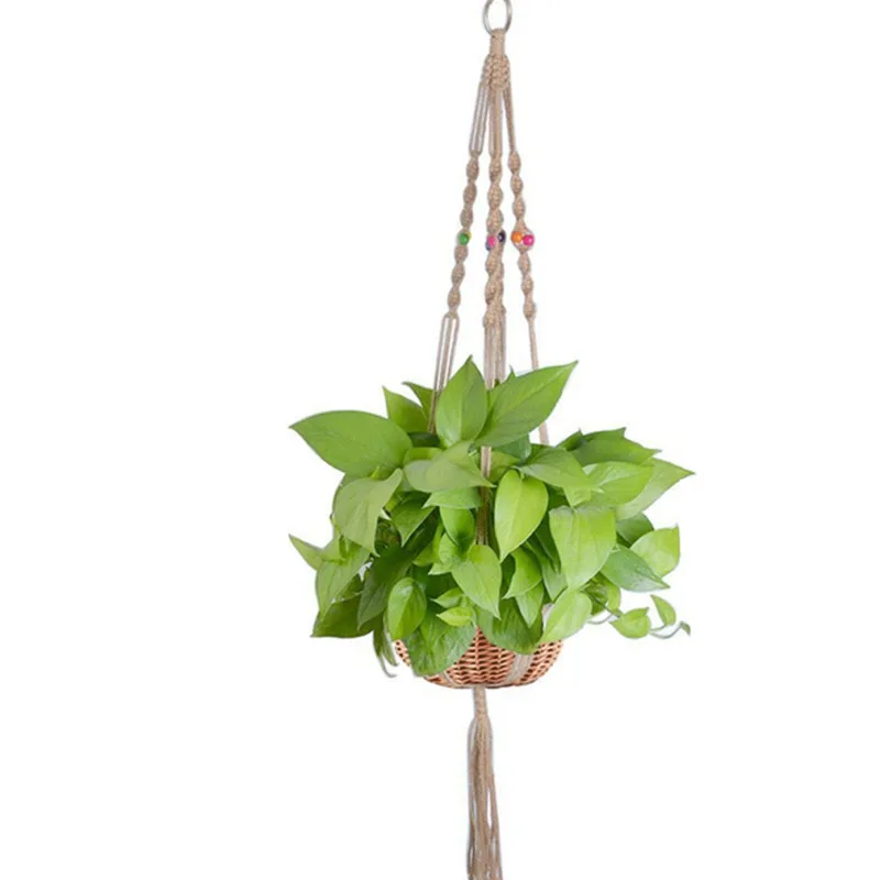 Подвесные корзины цветочный горшок держатель для растений Подвеска из макраме