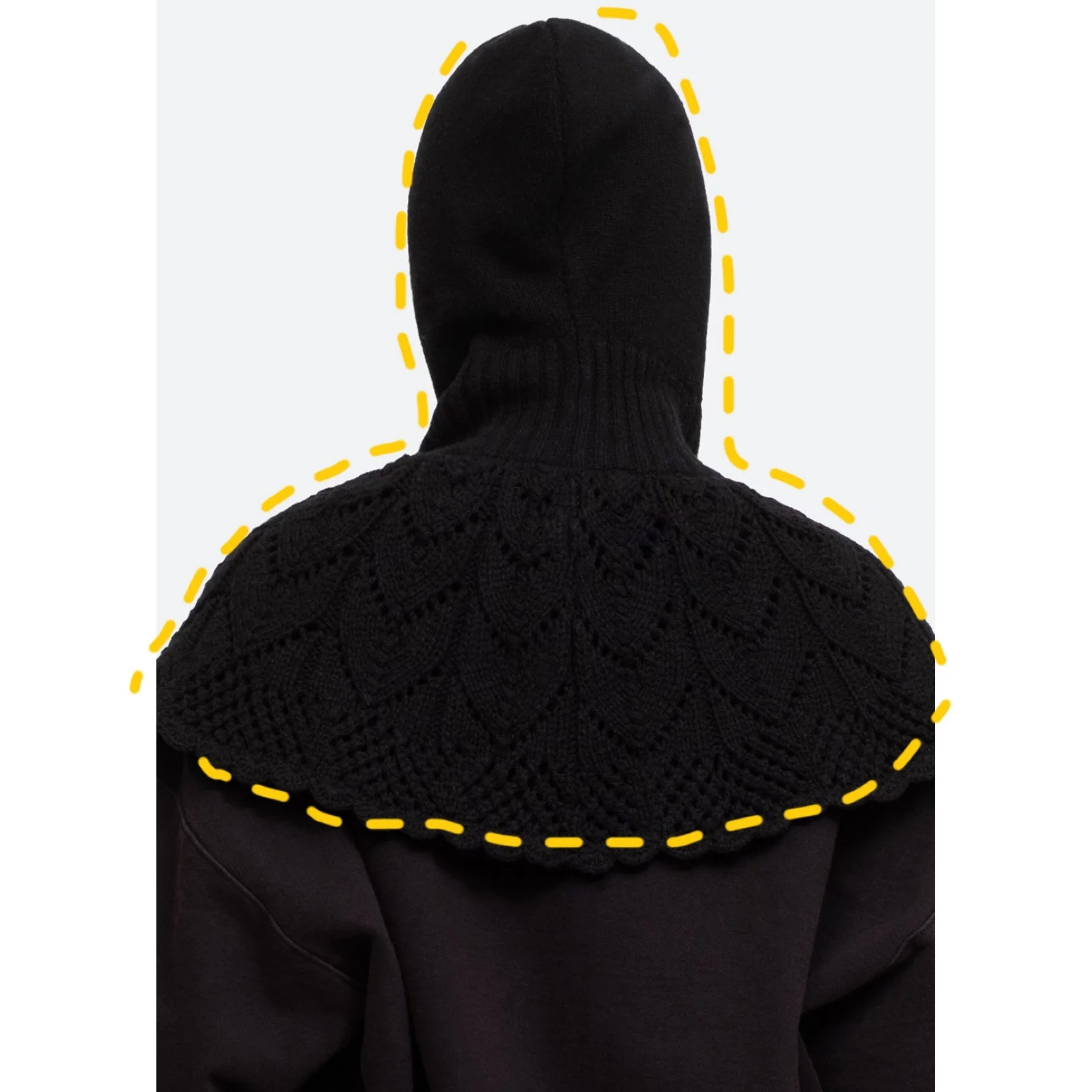 Cute Crocheted Neck Cap Wool Knitted Warm Hat Women Autumn and Winter Scarf One | Аксессуары для одежды