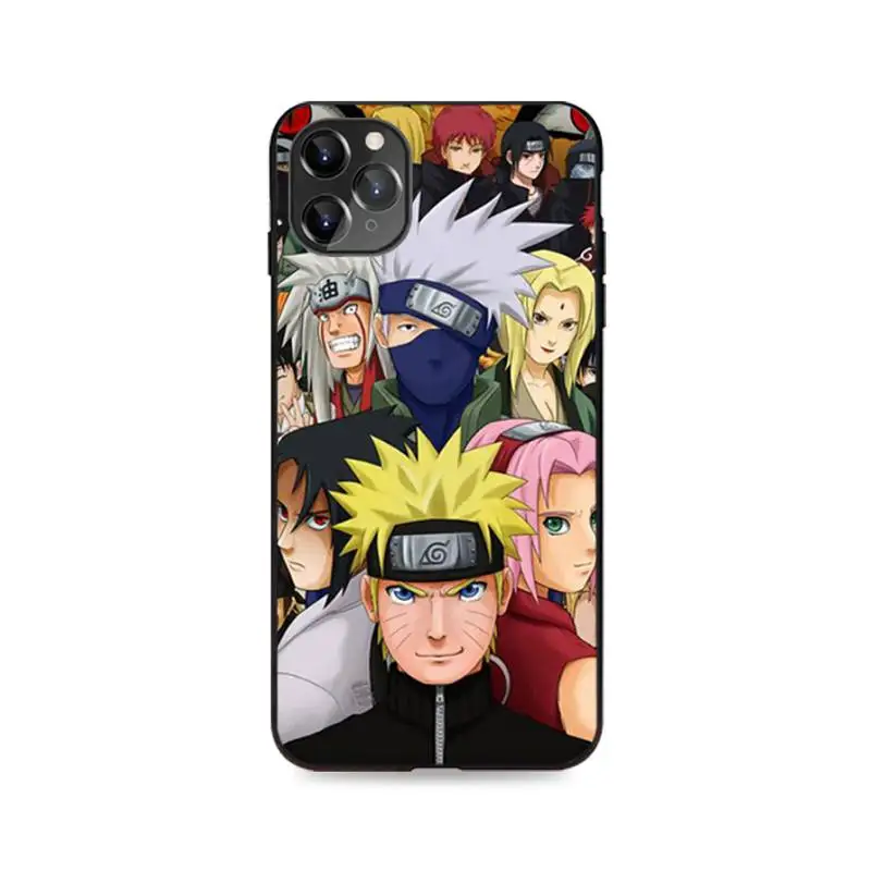 FHNBLJ Hokage Naruto Kakashi Japanese anime Soft Phone Case Capa For iPhone SE2 11 Pro XS MAX XR 8 7 6 Plus 5 5S SE | Мобильные