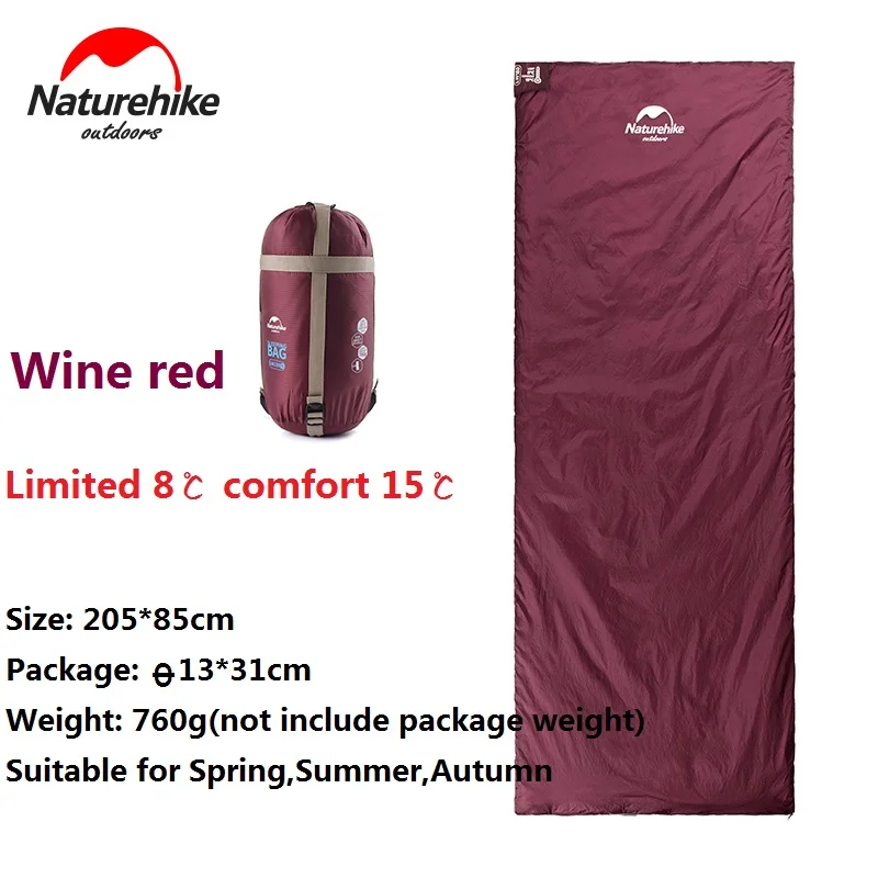 Naturehike завод Продажа Конверт Открытый Кемпинг Туризм спальные мешки|hiking sleeping