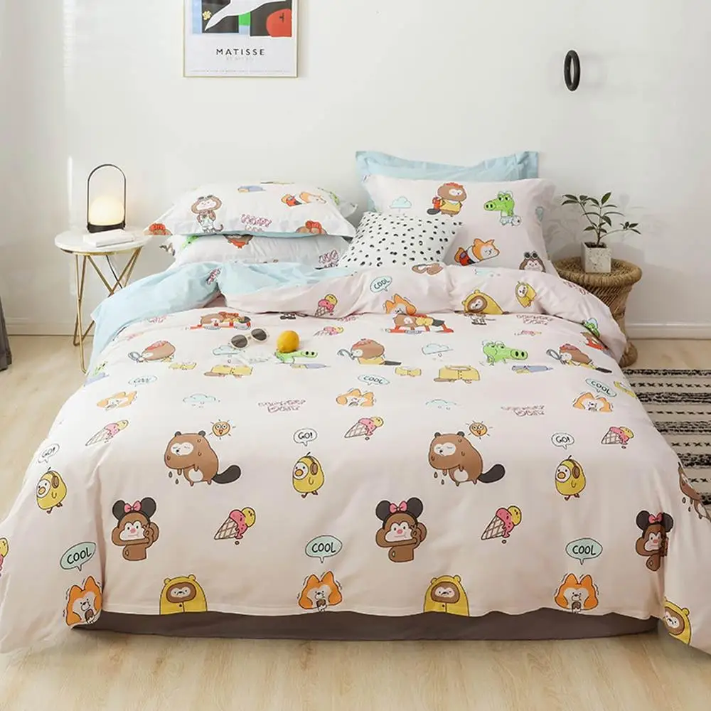 2019 енот обезьяна мороженое набор пододеяльников высокое количество хлопок