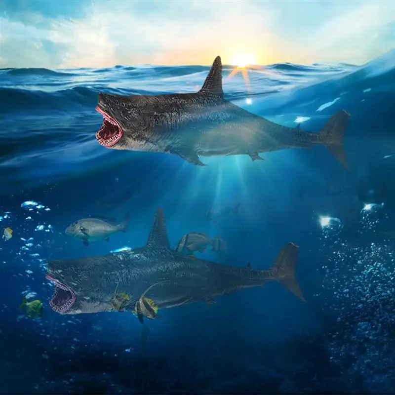 Искусственная Статуэтка Megalodon модель настольное украшение обучающая игрушка