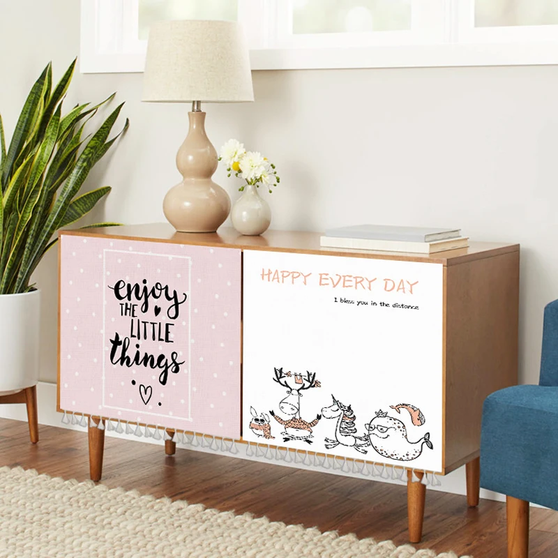 Короткие Занавески для шкафа кухни пылезащитный чехол полузанавеска хранения