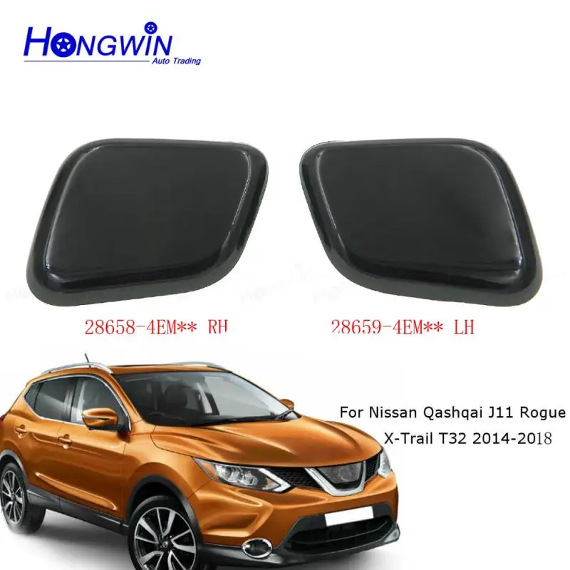 

Headlight Washer Spray Nozzle Jet Cover Cap For Nissan Qashqai J11 2014 2015 2016 2017 2018 28658-4EM** (RH)& 28659-4EM** (LH)