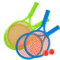 4pcs kids tennis racket badminton racquet set 4 rackets with 4 balls indoors outdoors sports toys for kids beginners