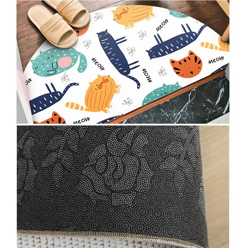 2020 полукруглый Коврик для двери коврик гостиной/спальни/прихожей/кухонных