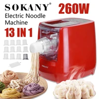 260w automatic electric noodle machine pasta pressing machine vegetable dumplings leather dough roller machine kitchen appliance