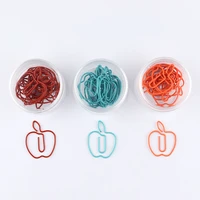 red apple paper clip color paperclip shape paper clip bookmark planner clips klips office accessories office supplies paperclips