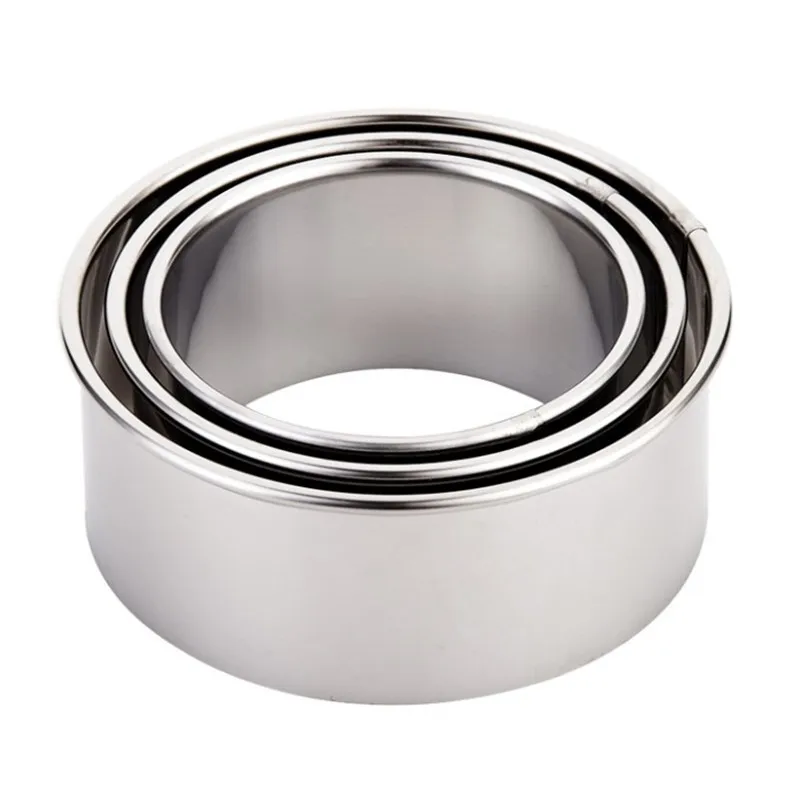 Круглые фрезы для печенья из нержавеющей стали 12 шт./компл. гладкая кухонная