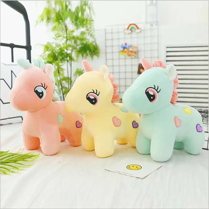 

26cm Plush Toy Soft Unicorn Doll Appease Sleeping Pillow Kids Room Decor Toy For Children Pupil Christmas Halloween present