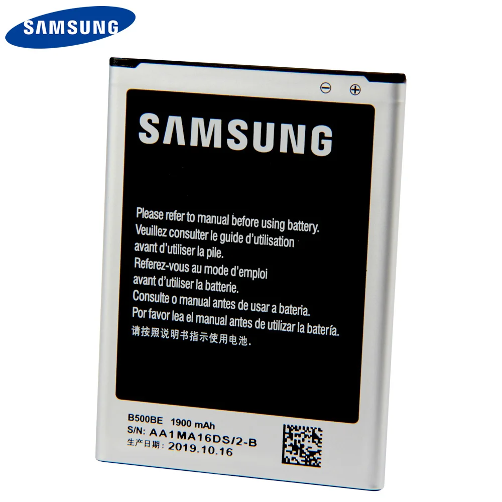 Оригинальный сменный аккумулятор B500BE для телефона Samsung GALAXY S4 Mini I9190 I9192 I9195 I9198 B500AE