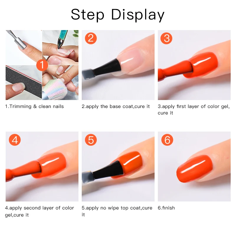 

MEET ACROSS Nail Gel Polish For Manicure Tool 5 ML Gel Enamel For Nails Design Need Nail Lamp UV Gel Varnish For Nails Art Paint