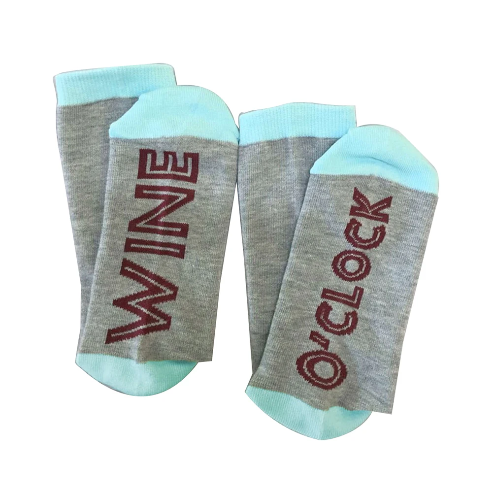 Мужские и женские эластичные забавные носки в стиле Харадзюку с буквенной