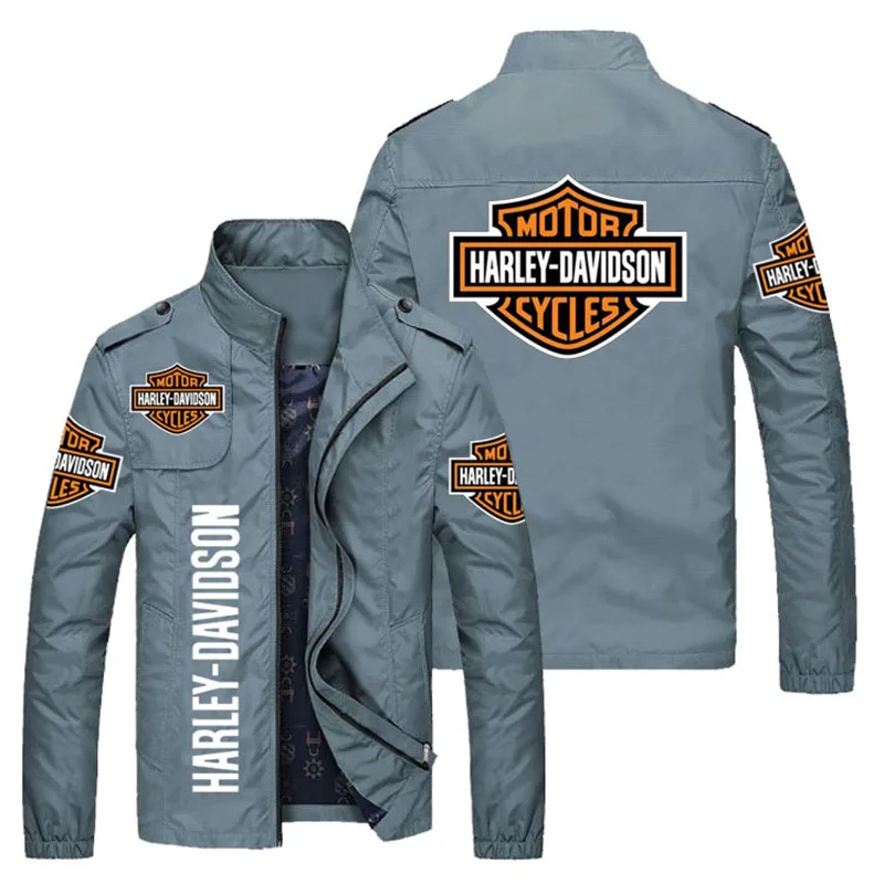 

Spring and Autumn Fashion Men's Cardigan Jacket Car Logo Printing Slim Fit Men's Casual Jacket Bomber Zip Jacket Large 6XL