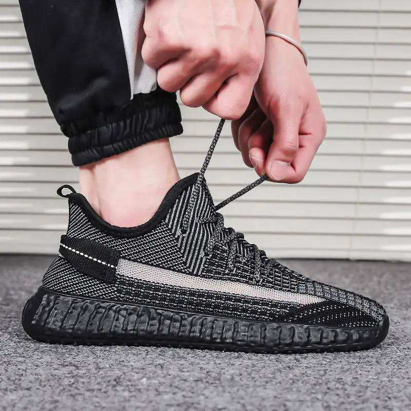 

Women's sports shoes fashion ventilation walk Mesh Flat shoes New summer 2021 Frenulum knitting Casual running shoes