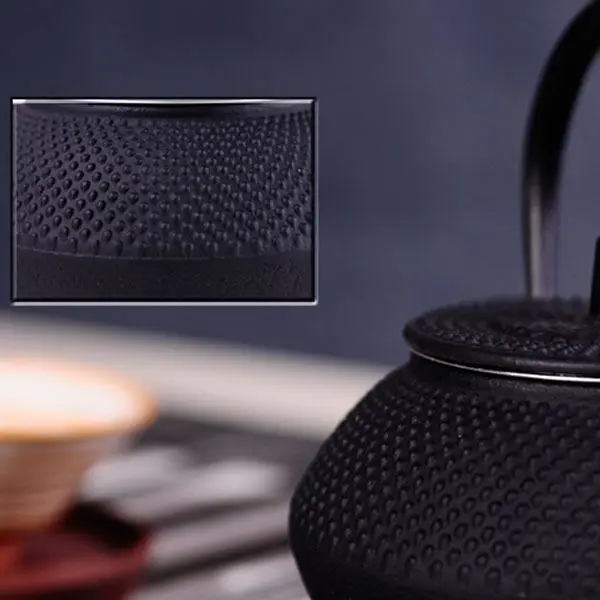 Style Cast Iron Kettle Teapot Comes With Strainer Tea Pot 300ml (Black) | Дом и сад