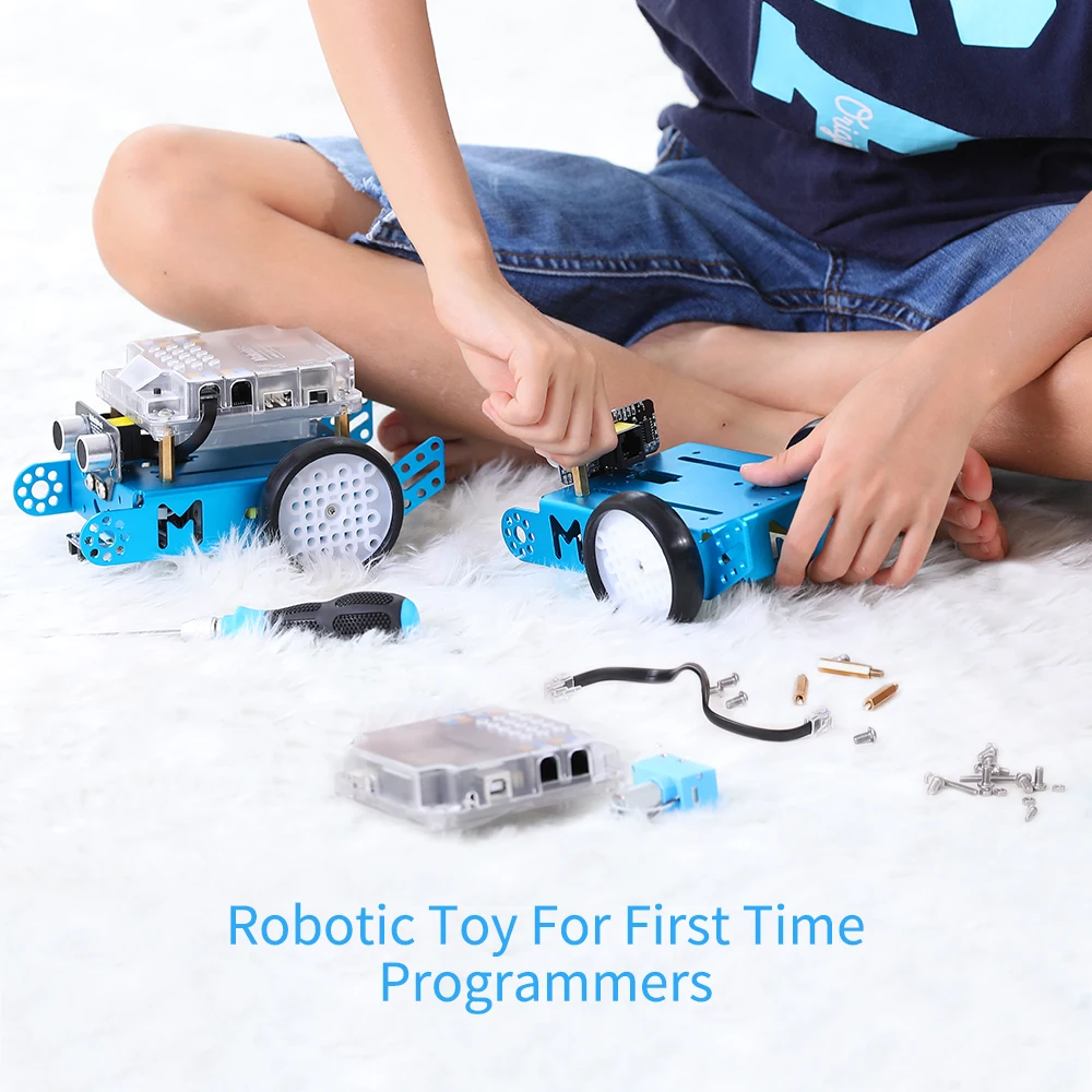 Робот Makeblock mBot DIY Arduino начальный уровень программирования для детей образование