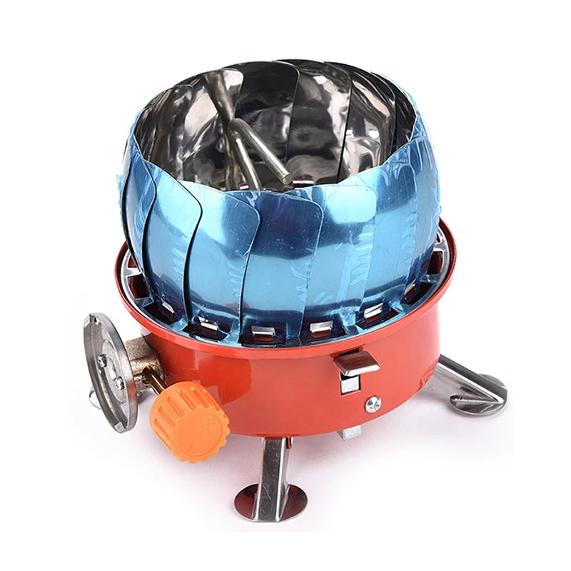 Цельнокроеная портативная уличная ветрозащитная плита газовая Электронная печь