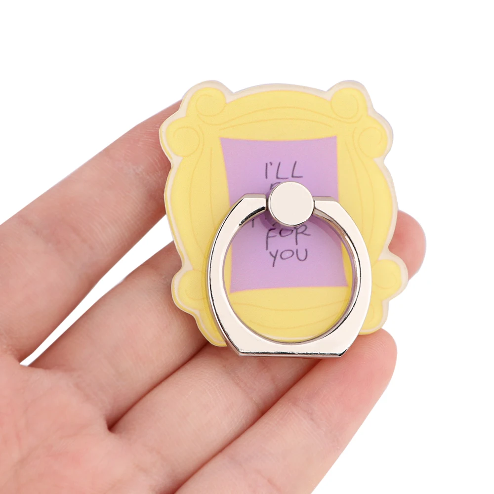cb1004 friends tv show phone ring holder mobile phone accessories 360 degree rotatable phone stand cell phone finger ring holder free global shipping