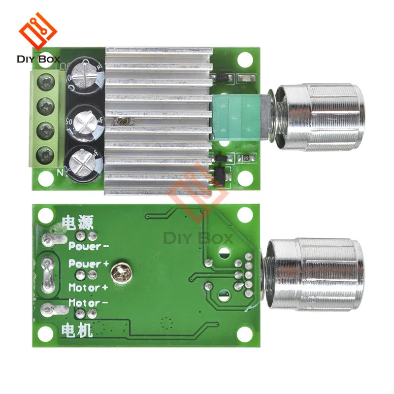 10A 12 V-30 V PWM контроллер скорости двигателя постоянного тока Регулируемый Скорость регулятор губернатор 12V 24V Вентилятор Мотор RC Скорость Управление теплоотвод