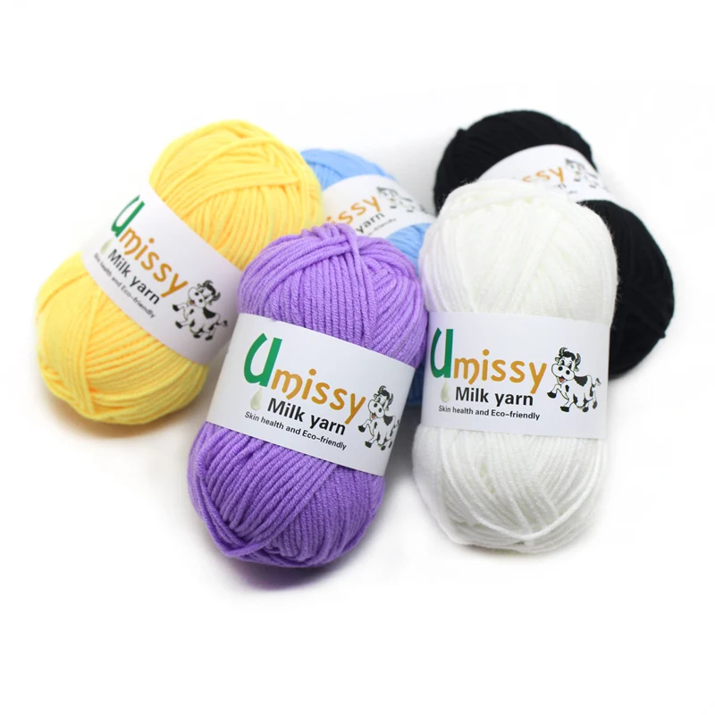 30 шт. оптовая продажа пряжа для ручного вязания из молочного хлопка мягкая теплая