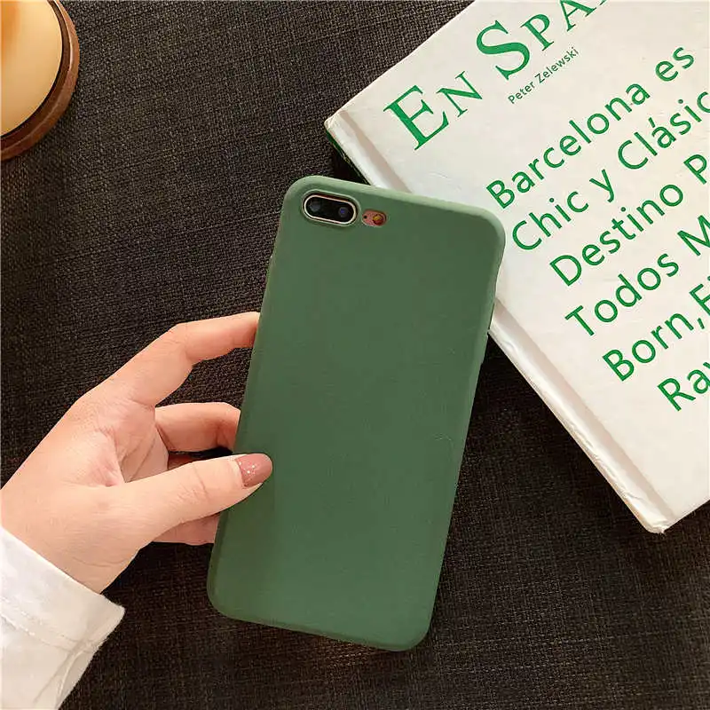 Чехол для OnePlus 5 T, чехол для Oneplus 5, матовая задняя крышка из ТПУ, мягкие чехлы для телефонов, чехол s, Ультратонкий чехол для OnePlus 6 6T 7 Pro 3 - Цвет: Dark green