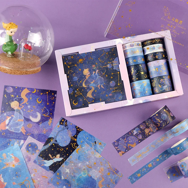 

20 Pcs The Little Prince Space Washi Tape Masking Tape Journal Supplies Scrapbooking Paper Stationary