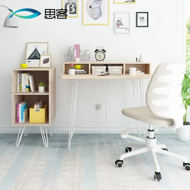 Скандинавский книжный шкаф в скандинавском стиле напольная маленькая книжная