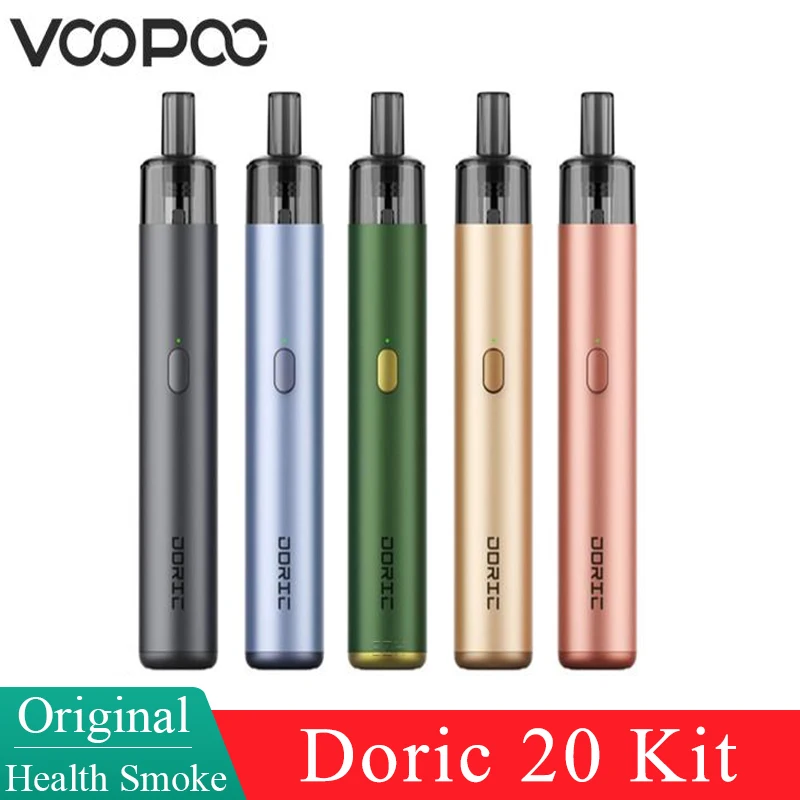 Оригинальный VOOPOO Doric 20 Pod Kit 18 Вт Vape 1500 мАч аккумулятор 2 мл Ито картридж