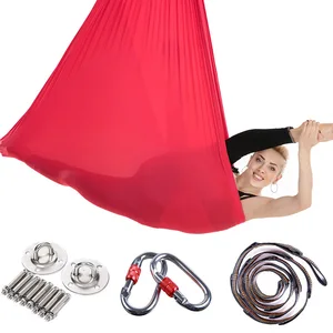 Пояс для занятий йогой, 4 х2.8 м, антигравитационный гамак для занятий йогой, летающие качели, воздушная трапеция для пилатеса