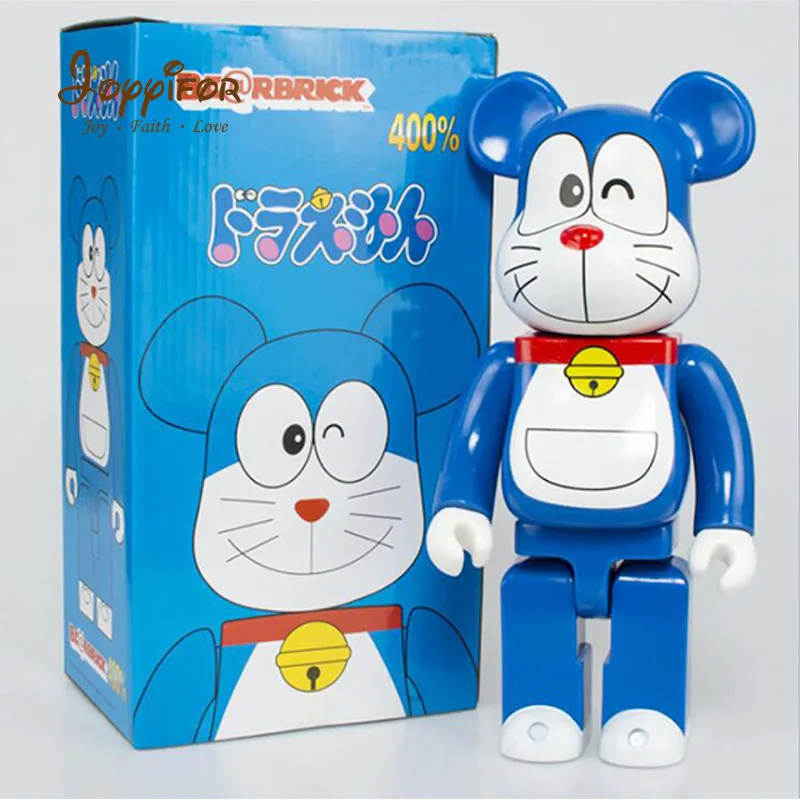 Сливовый 11 дюймов 400% Bearbricklys фигурки блок Медведь ПВХ прыгающий вампир Babybear Куклы Коллекционные модели игрушки для детей друзей - Цвет: Сливовый