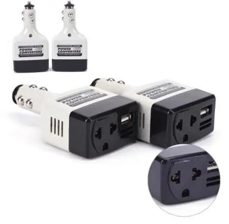 

USB Auto Car power converter DC 12/24V to AC 220V Car inverter for All Phone inverter 12v