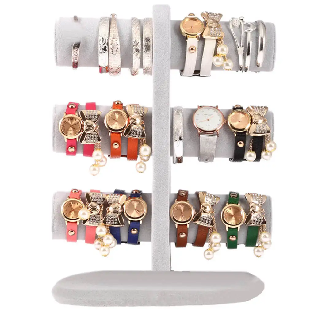 

DISPLAY STOP JEWELRY DISPLAY PROPS SUEDE MATERIAL T-BAR WOMEN