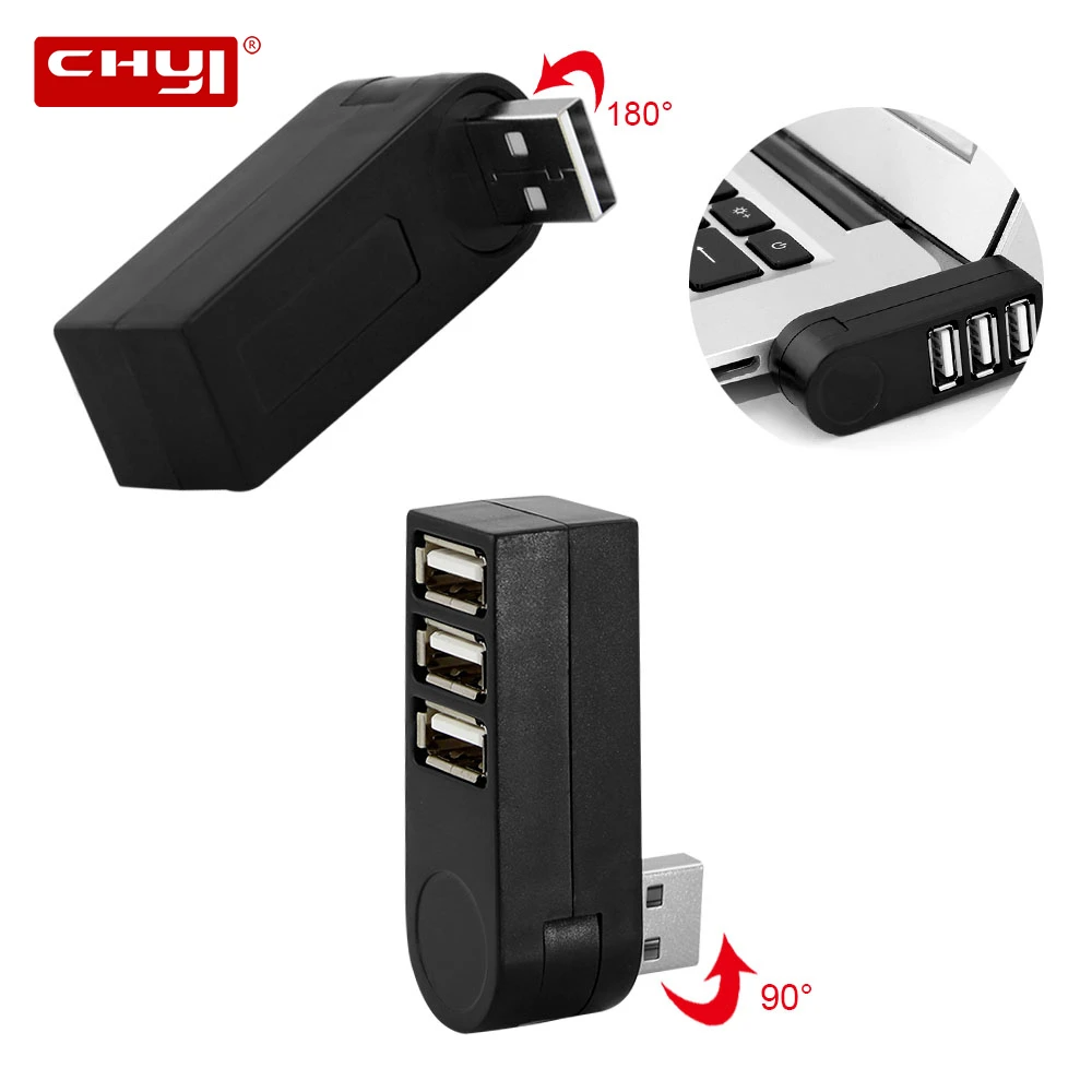 CHYI телефон вращающийся на 2 0 градусов с 3 портами|USB-хабы| |