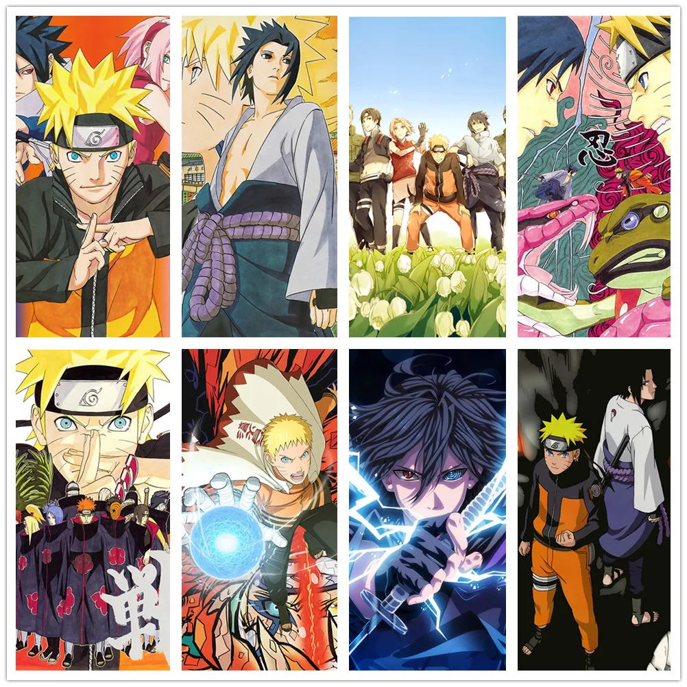 Аниме Sasuke Kakashi 5D алмазная живопись Набор для вышивки крестиком Алмазная вышивка