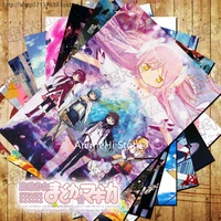 10 pcsset anime puella magi madoka magica posters akemi homura miki sayaka wall pictures for colletion a3 42x29cm stickers