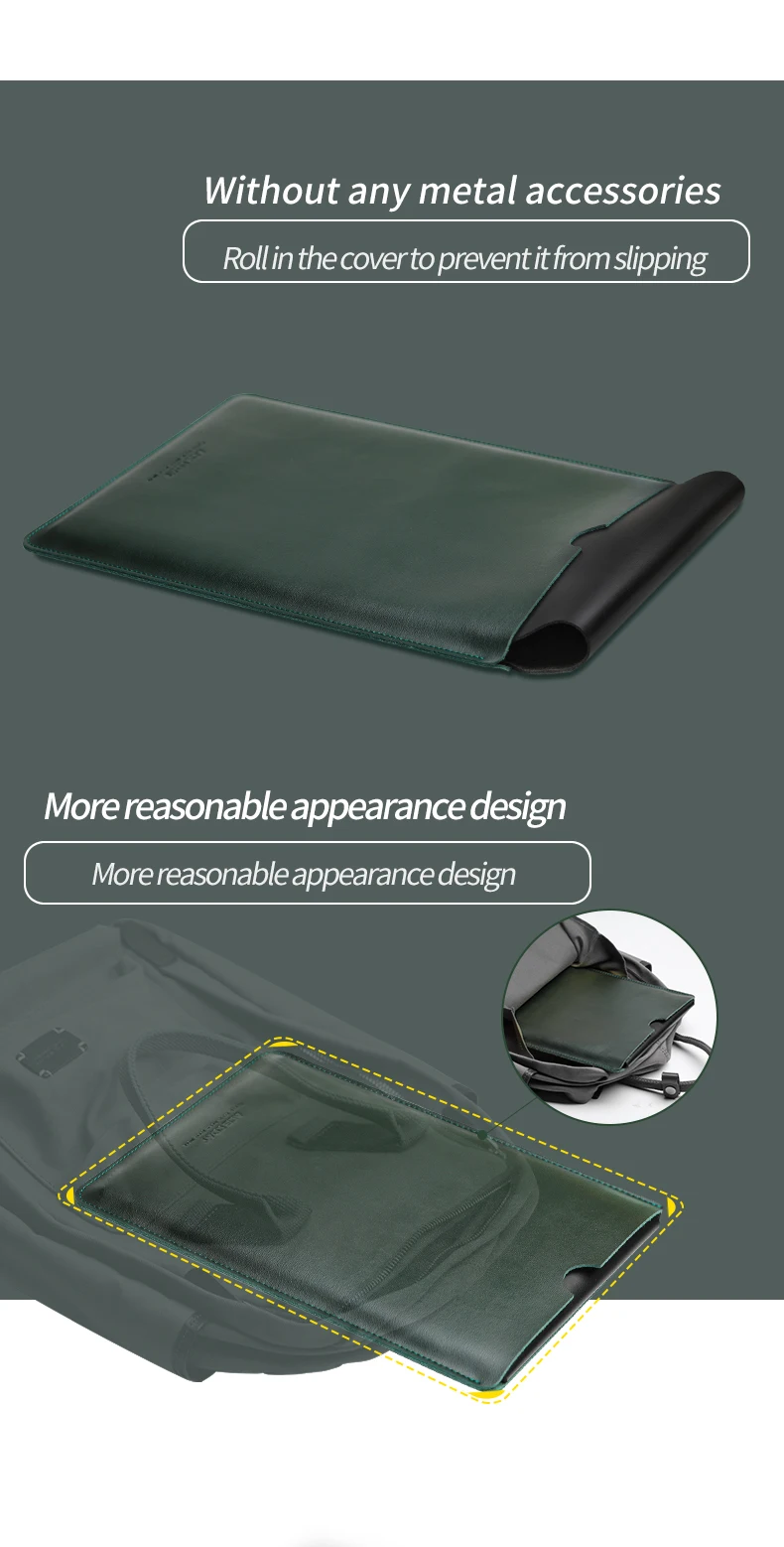 Защитная сумка ACECOAT из спилка для Apple Macbook Air Pro Retina13 12 15 16 чехол для ноутбука macbook pro 13 Чехол